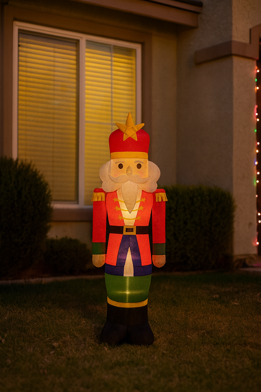 Inflable soldado navideño