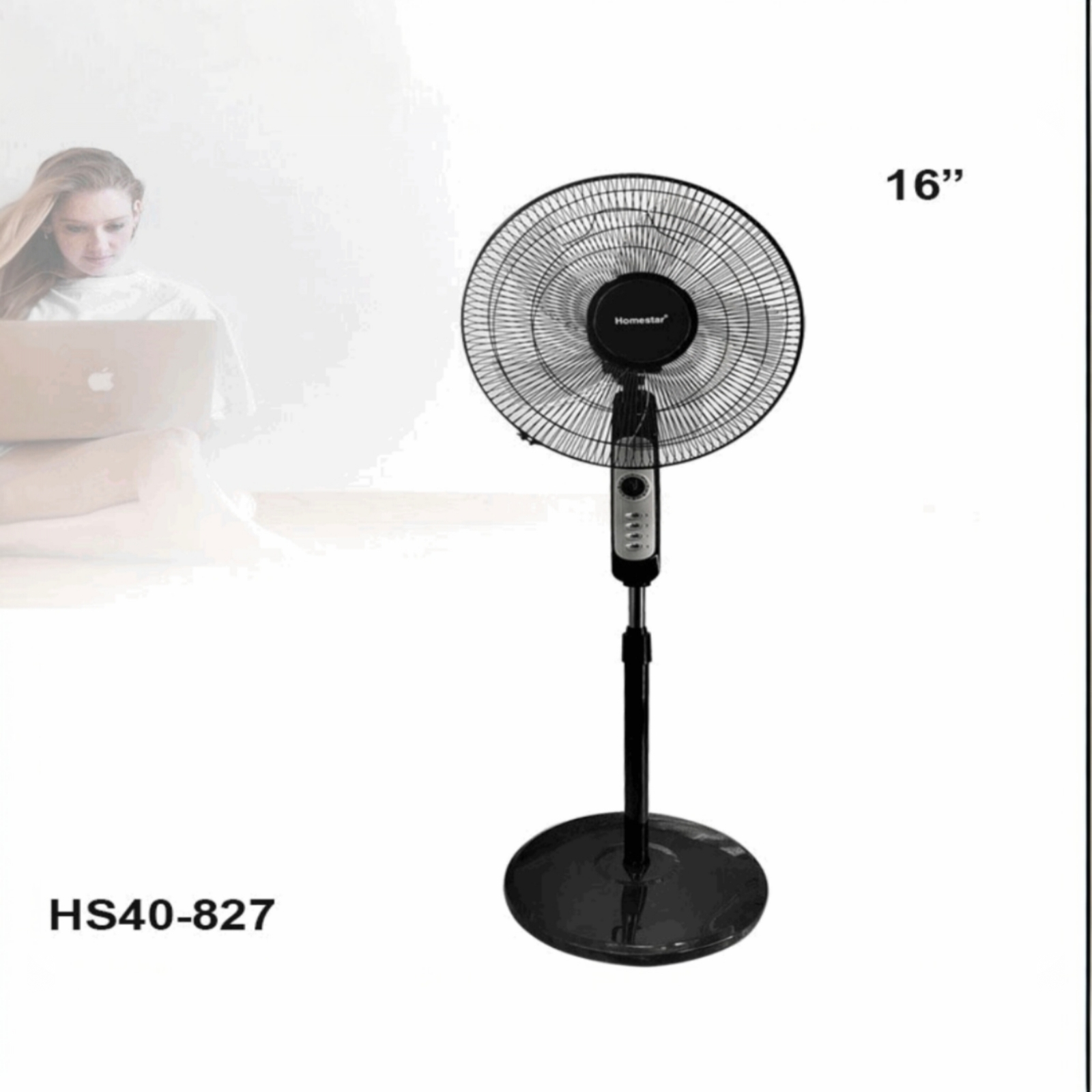 ABANICO DE PEDESTAL 16" 002675