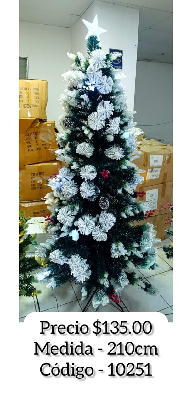 Árbol de luz navideño 210cm