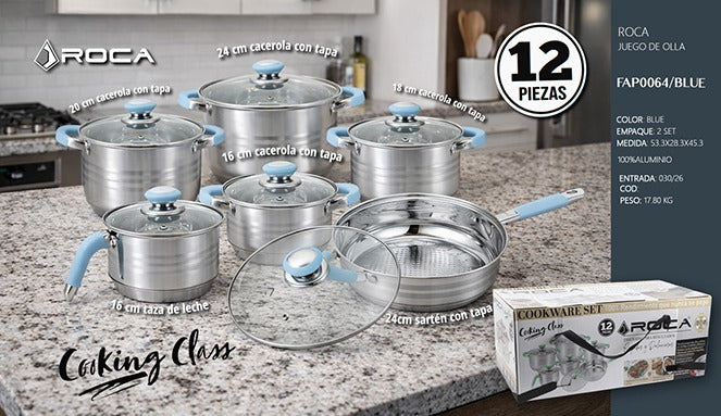 Juego de ollas 12 PCS