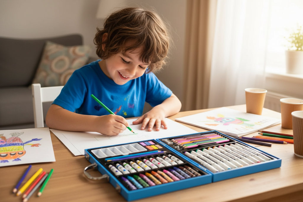 Set de arte tipo escolar de astronauta