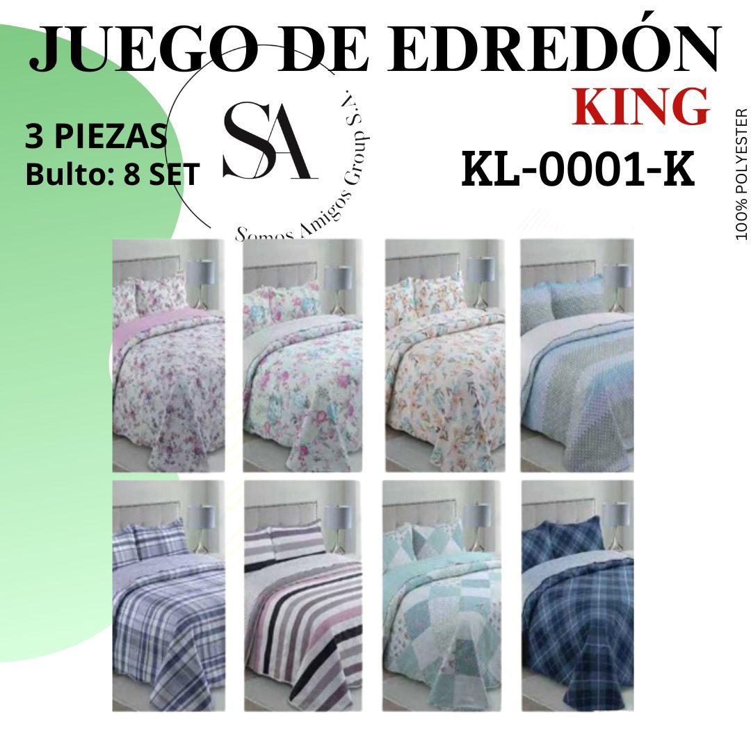 Juego de edredón King