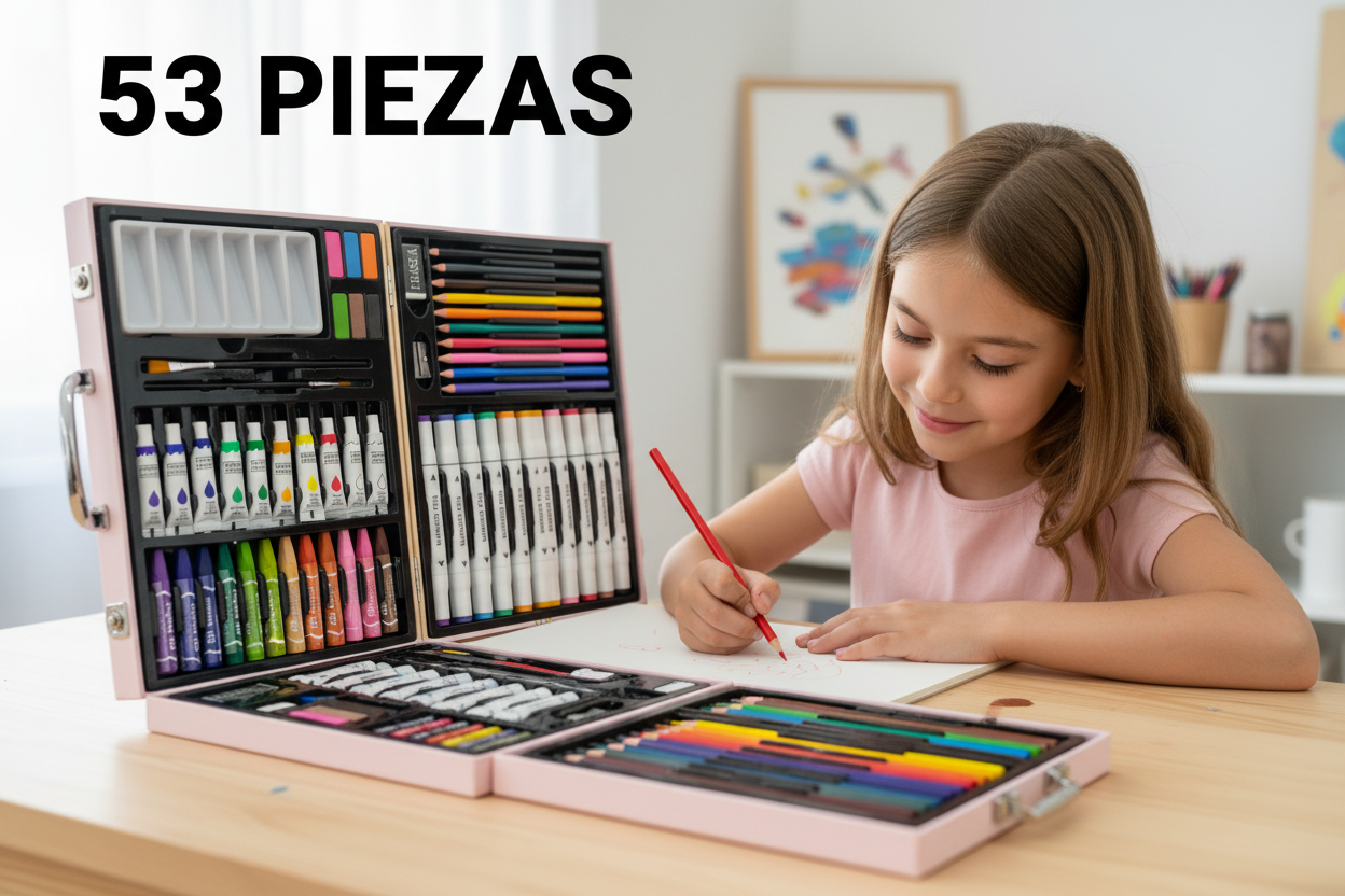 Set de arte escolar de unicornio