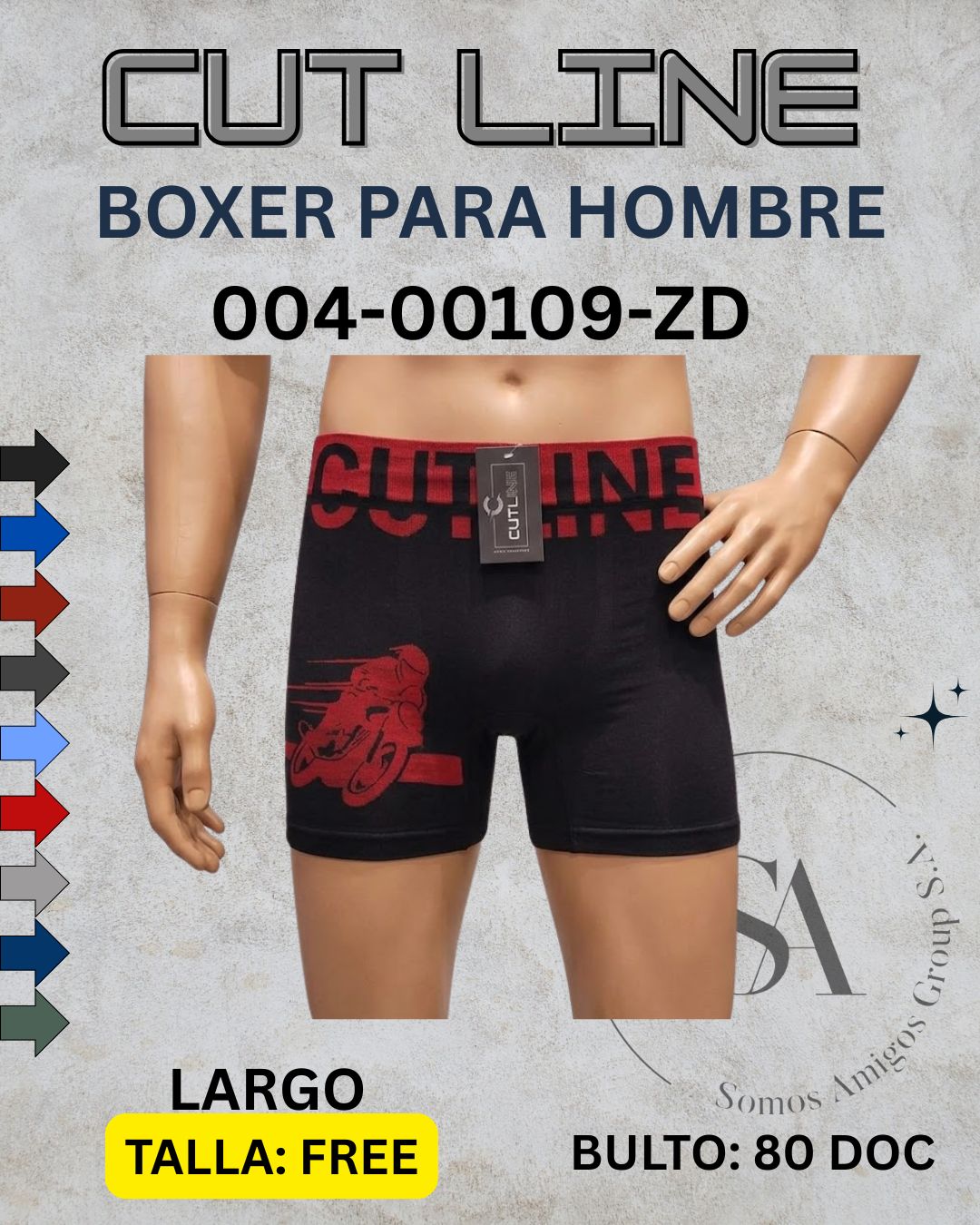 Boxer pierna larga