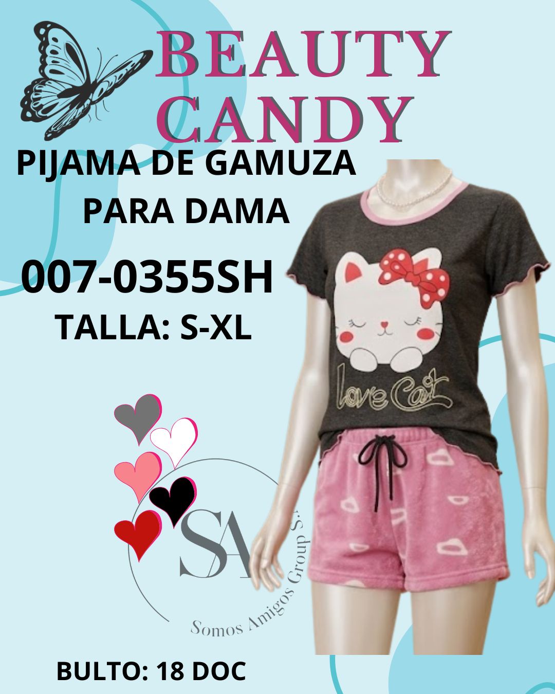 Pijama de gamuza | short