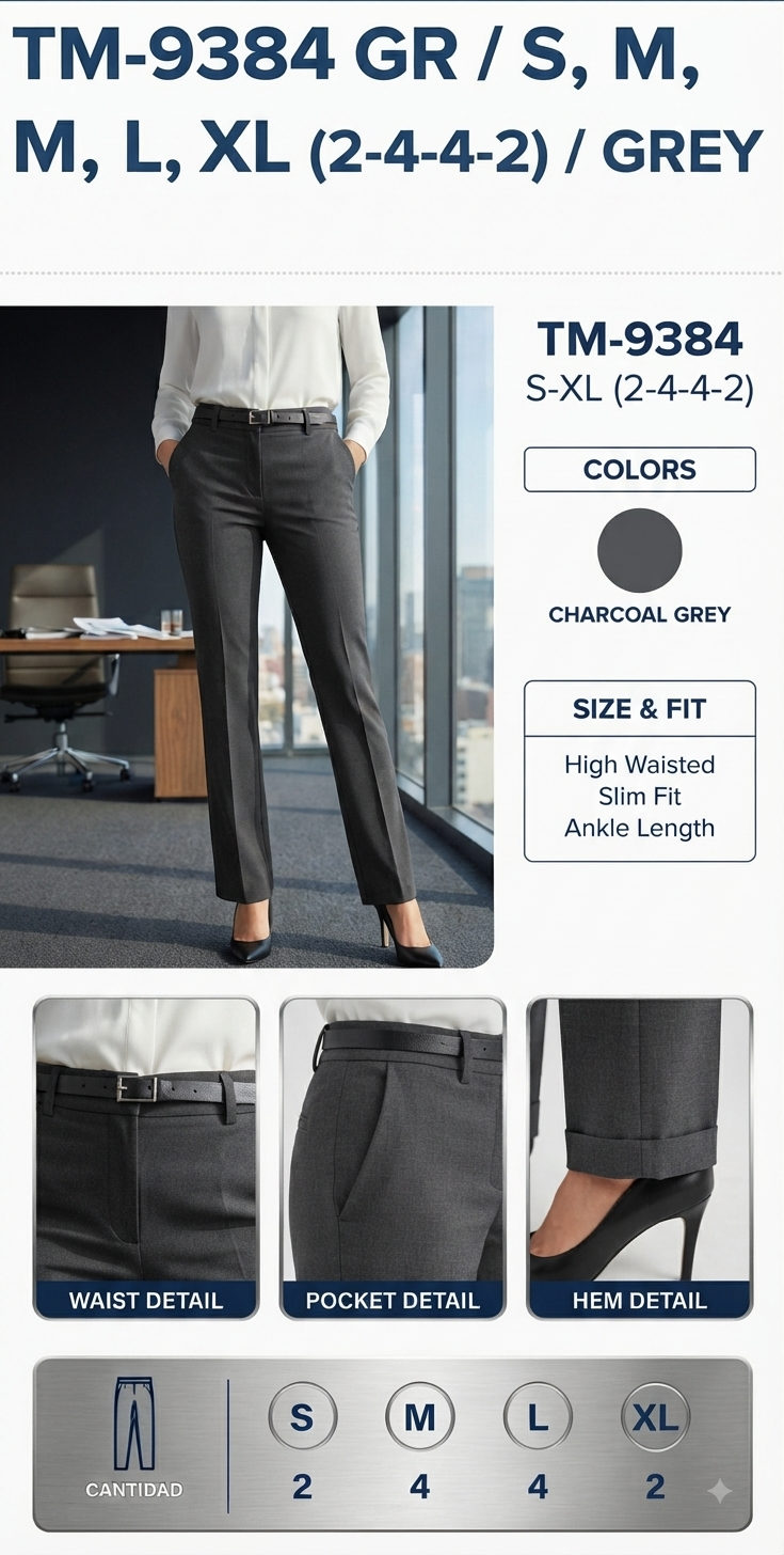 Pantalón de dama grey 9