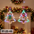 Cortina multicolor arbolito navideño