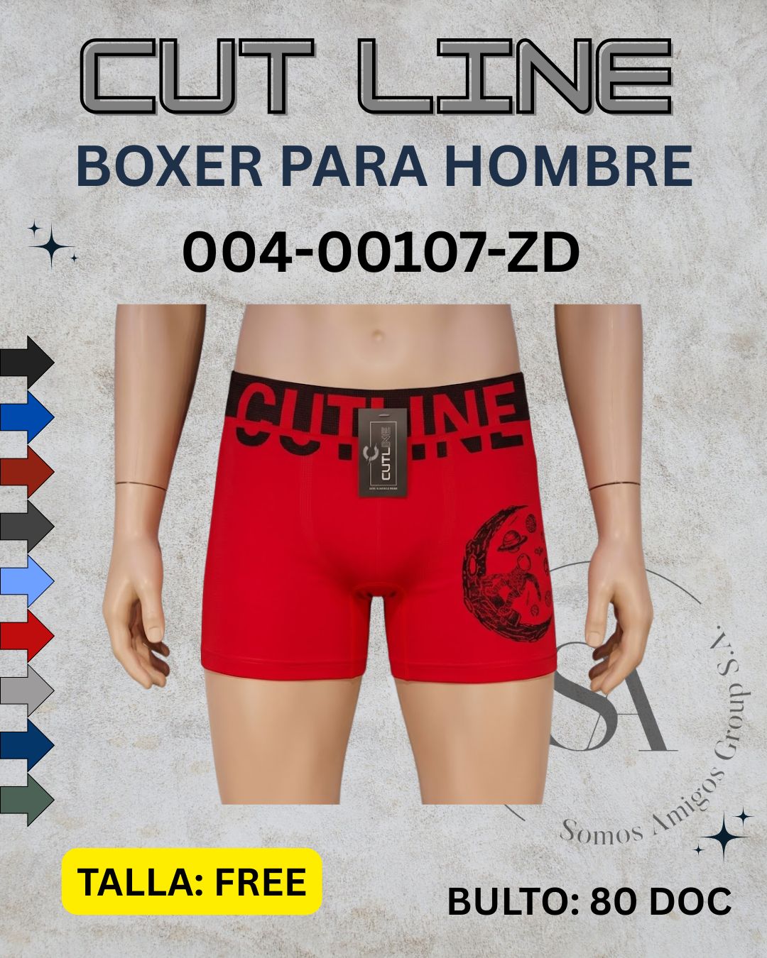 Boxer pierna larga