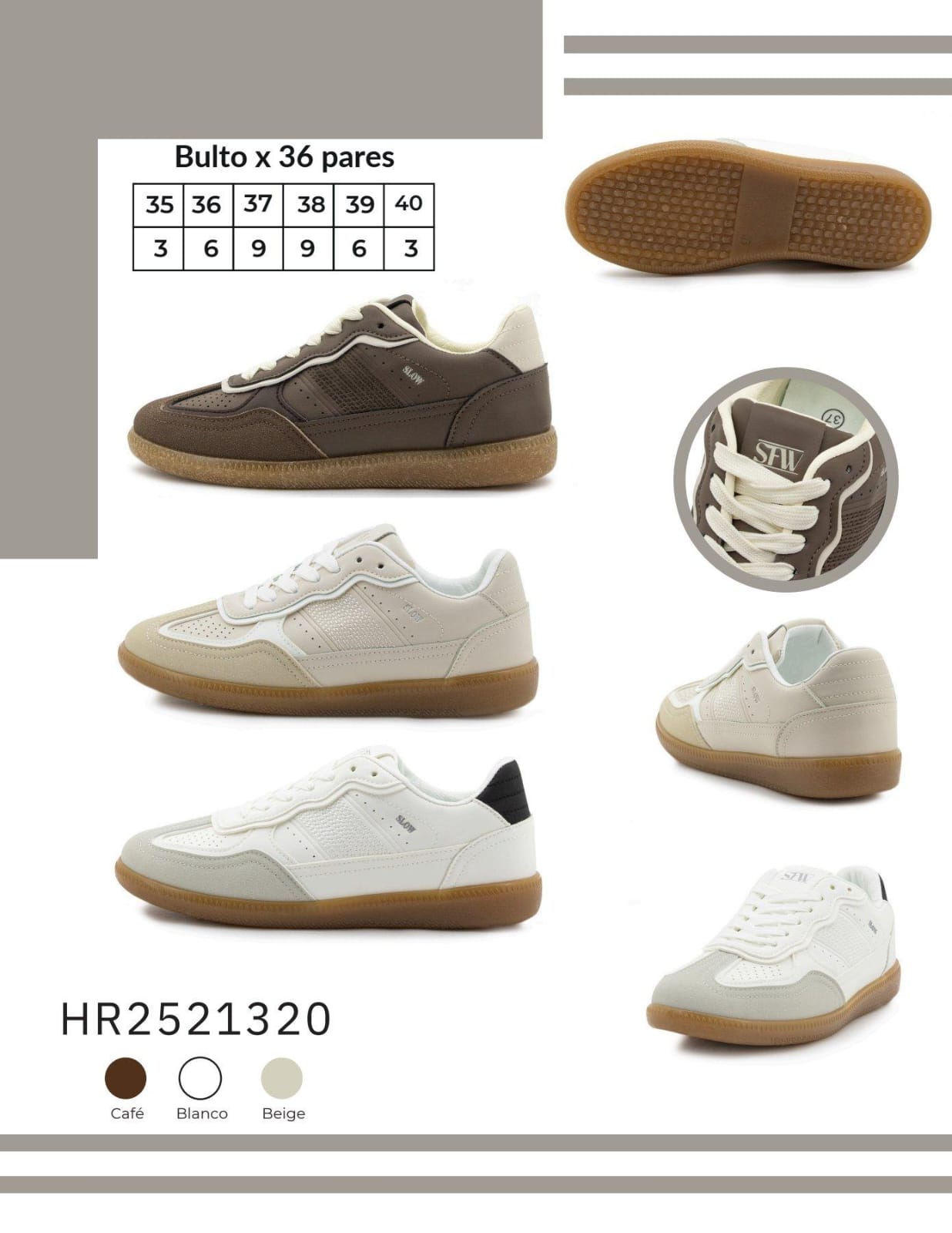 Zapato deportivo femenino