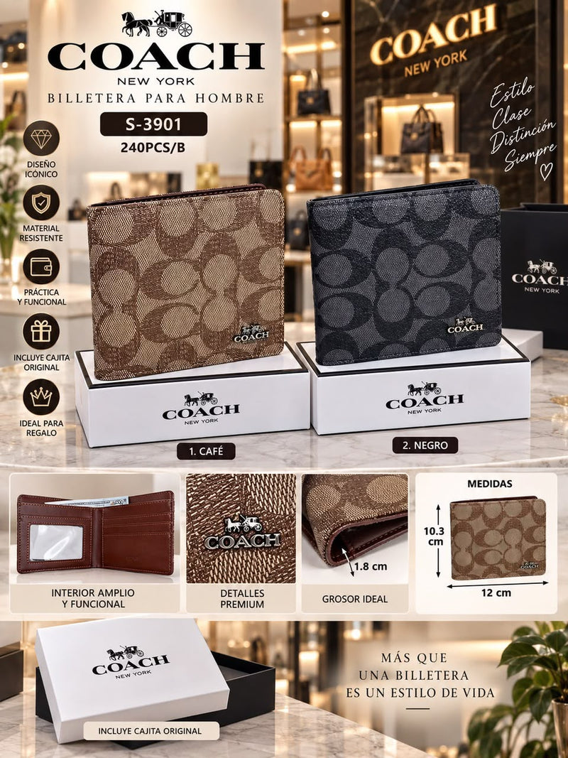 Billetera Coach para hombre