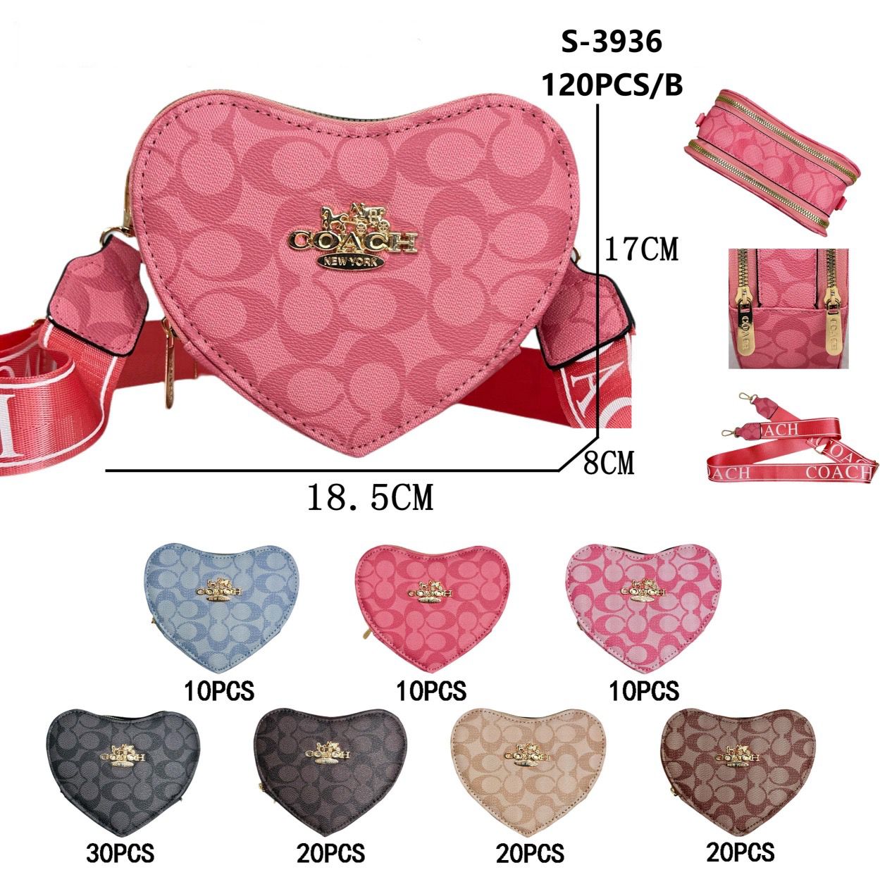 Cartera corazón COACH