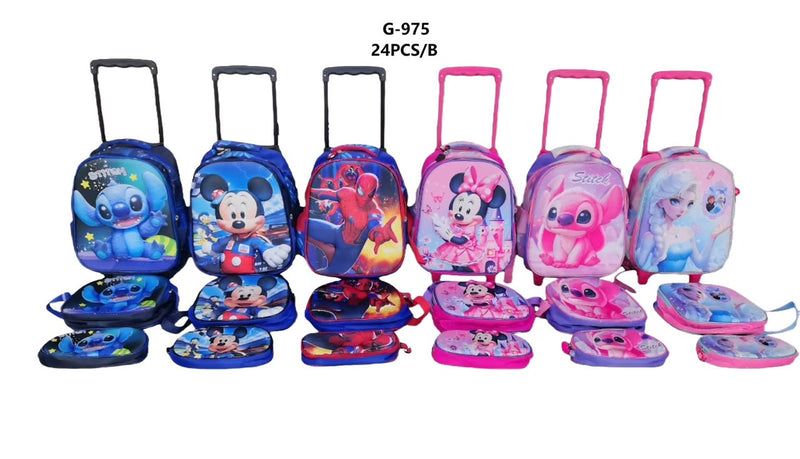 Mochila de rodo con diseños infantiles