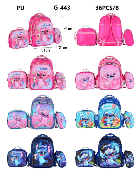 TRIO DE MOCHILA STICH  /G-443