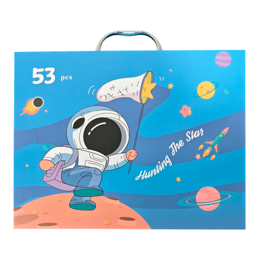 Set de arte tipo escolar de astronauta