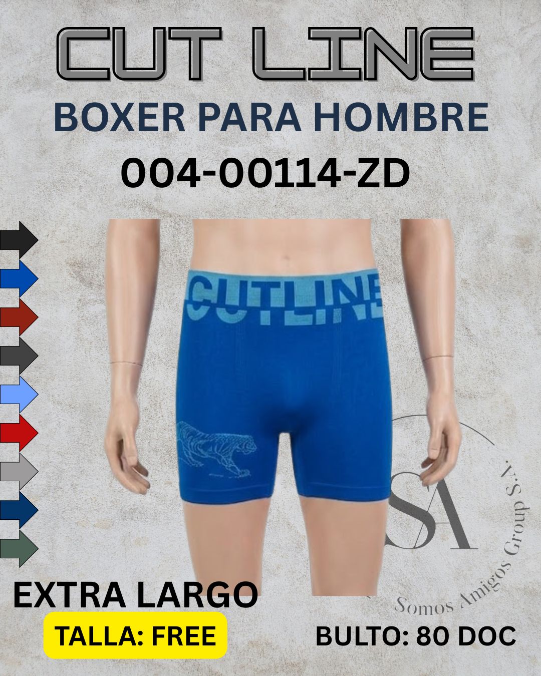 Boxer pierna larga