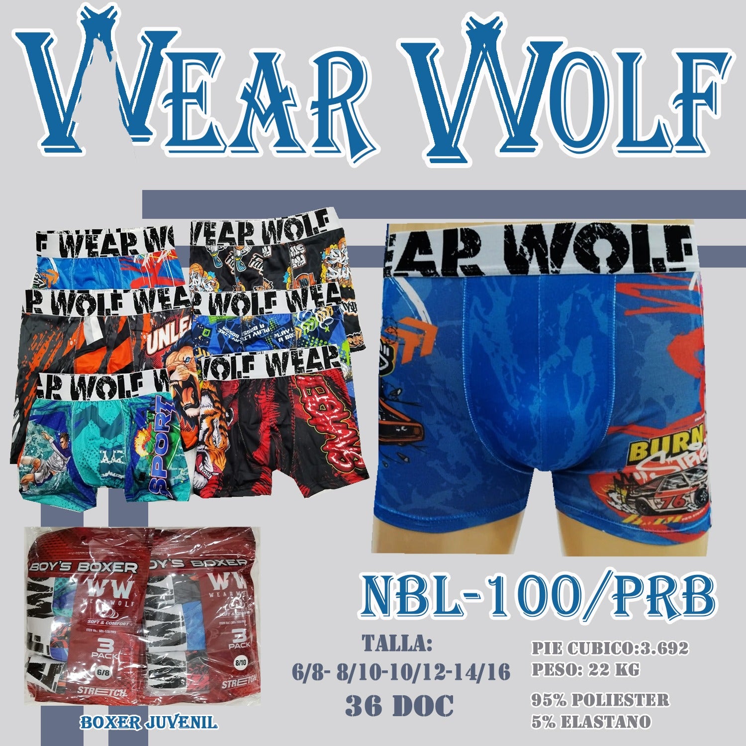 Boxer para niño
