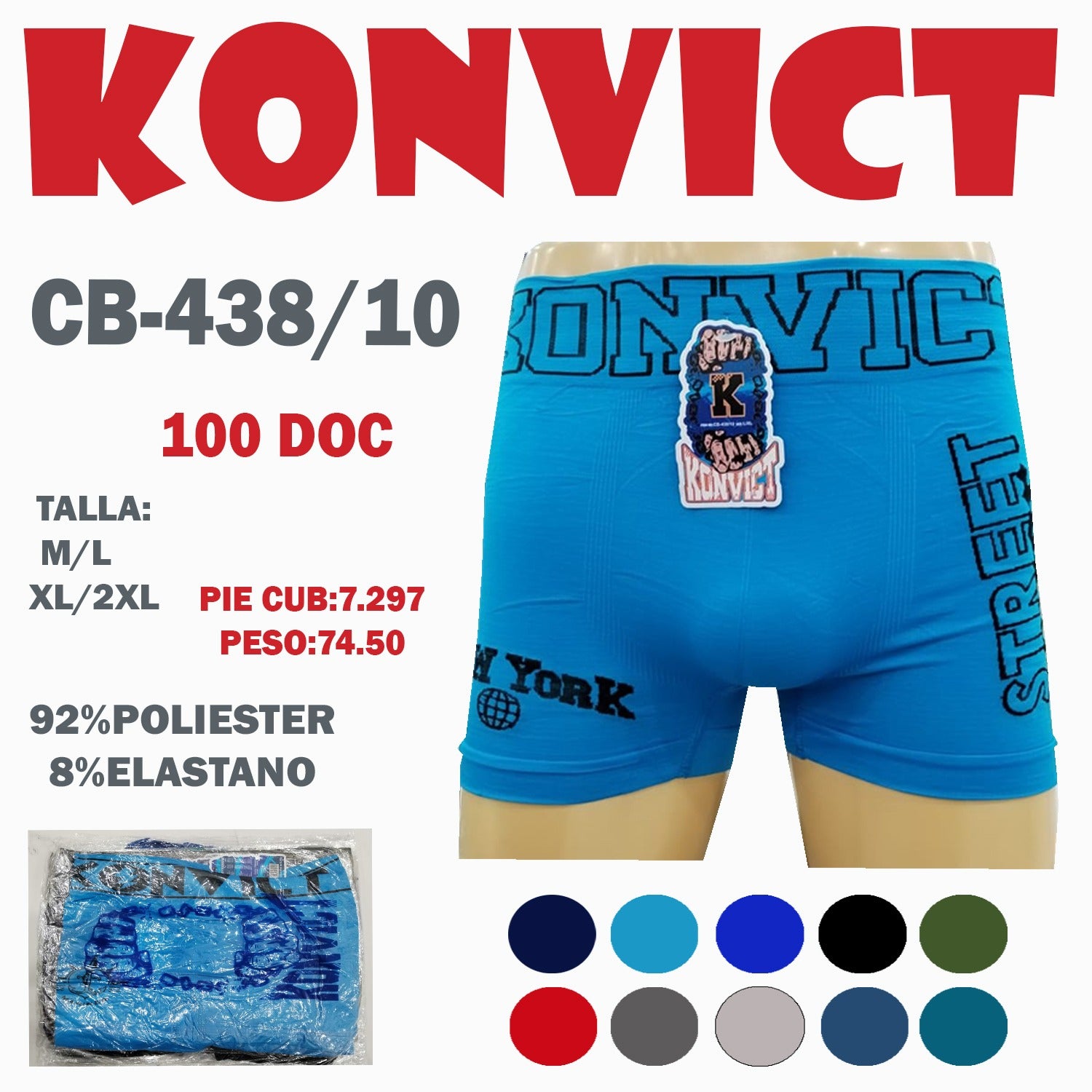 BOXER P/HOMBRES  /CB-438-10