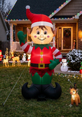 Inflable navideño duende 120cm
