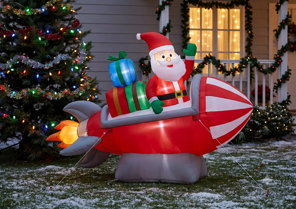 Inflable coete de Santa 210cm