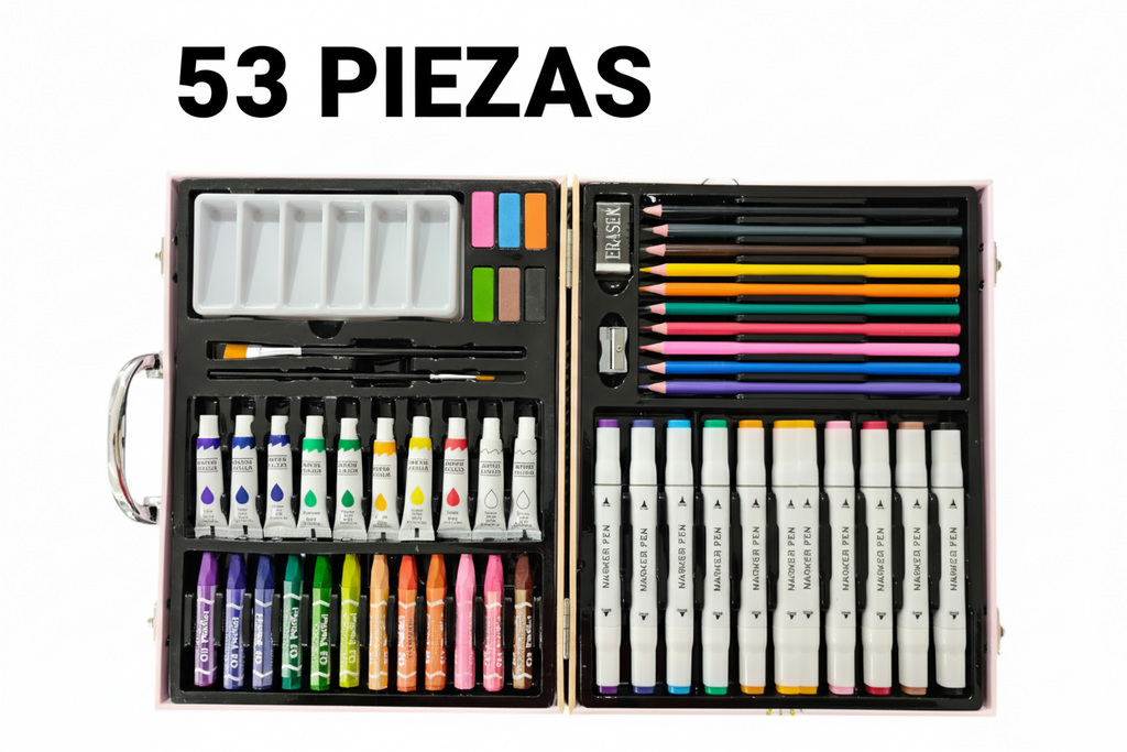 Set de arte escolar de unicornio