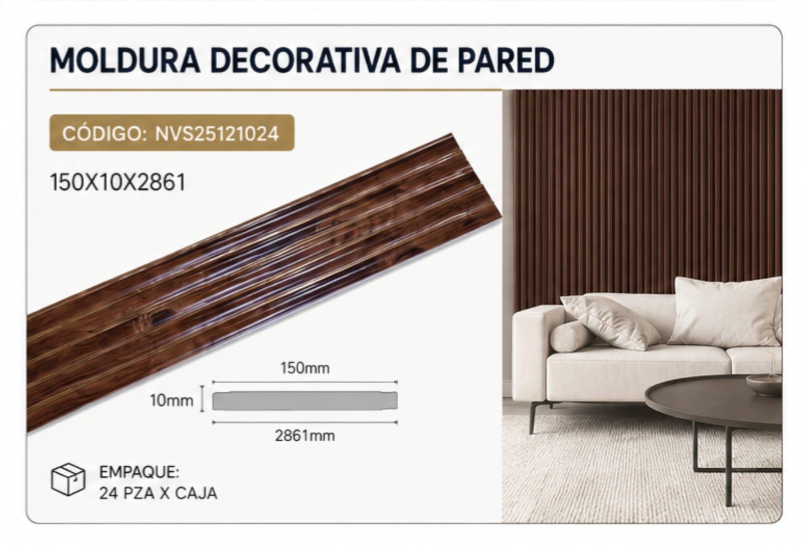 Moldura decorativa