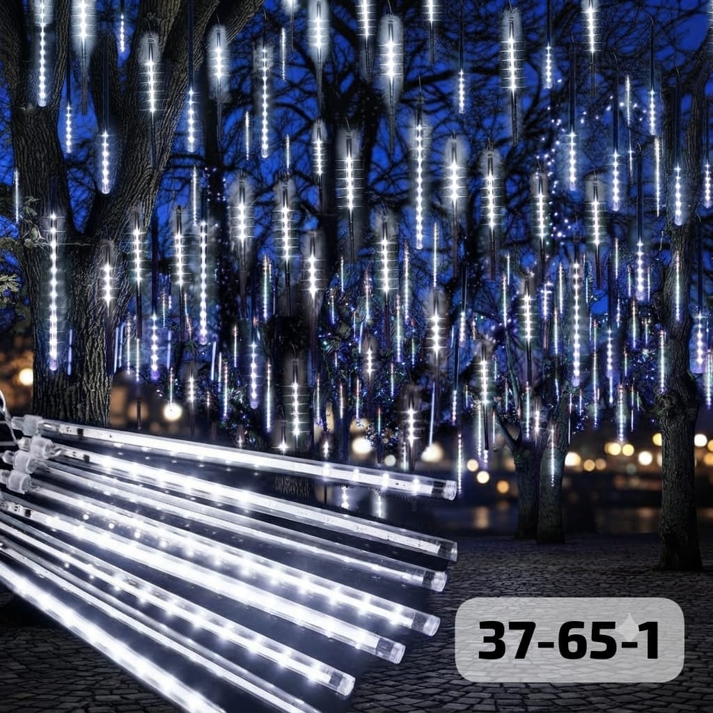 Luz blanca meteoro 8 piezas