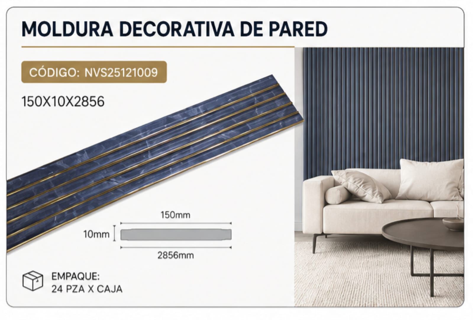 Moldura decorativa