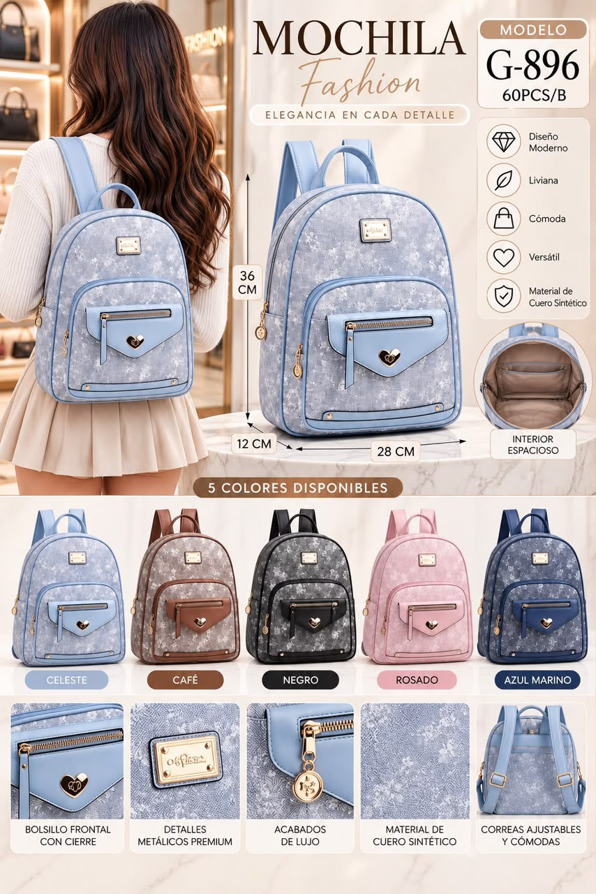 Mochila juvenil para dama