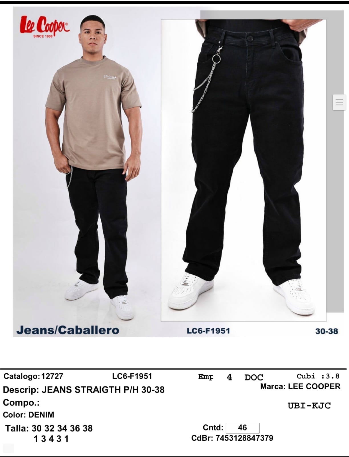 Jeans Straight P/H