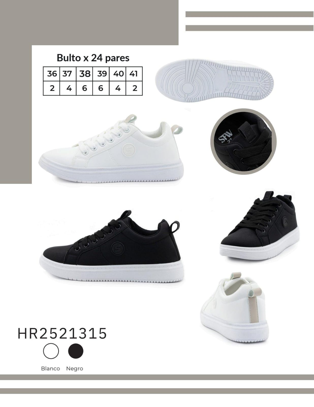 Zapato deportivo P/D