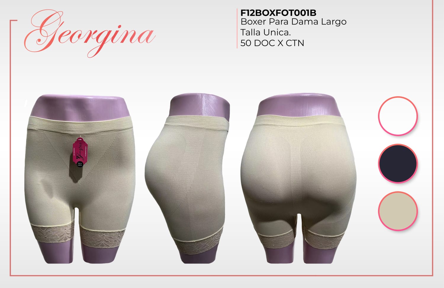 Boxer para dama largo