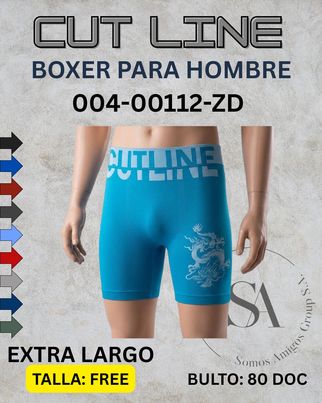 Boxer pierna larga