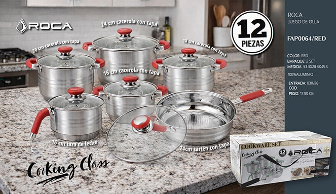 Juego de ollas 12 PCS
