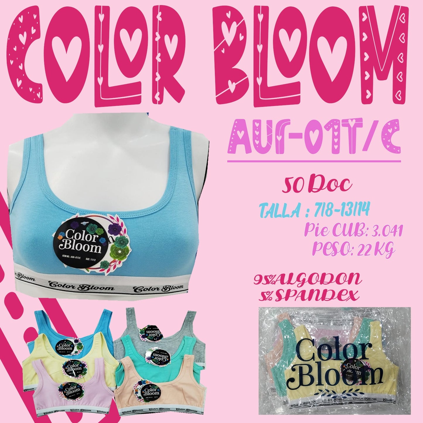 TOP P/ NIÑAS /AUR-01T/C